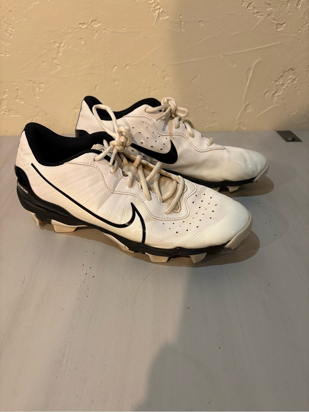 Men’s Nike Diamond Standout MCS Baseball Cleats White & Black US 8.5